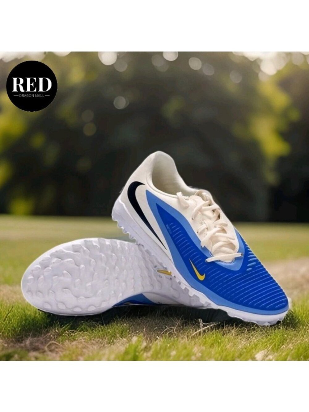 Nike Phantom 6 Low Academy TF Turf Soccer Shoes HQ2327-400 - Men's Size 10